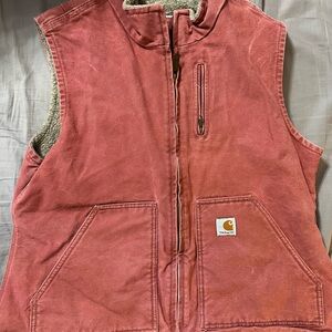 Carhartt Women's Tan Sherpa-Lined Jacket Interior